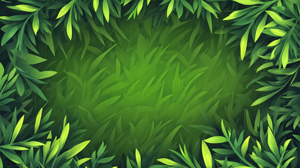 Lush Green Leaf Frame