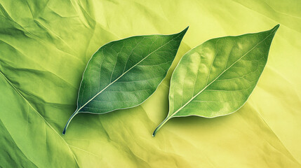 Green Leaves on Soft Background