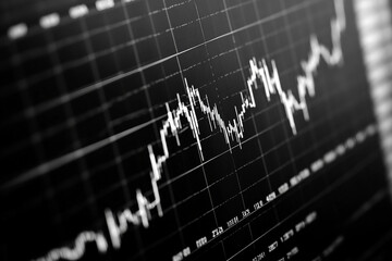 Ideal for representing financial progress chart generated with AI