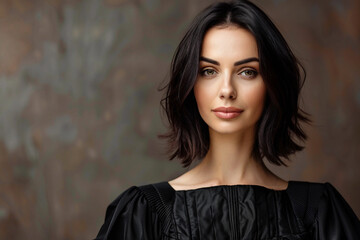 Portrait of Lawyer Judge Prisoner in Law Library Legal Professional in Courtroom Setting Generative AI