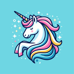 beautiful pony vector illustration 
