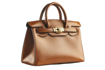 Luxurious brown handbag showcases elegant craftsmanship and timeless style perfect for any occasion