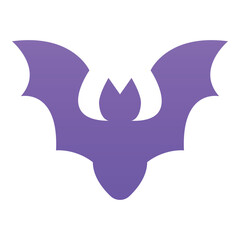 Gradient color icon, illustration for Bat, dark, animal, vampire.