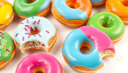 Obraz premium colorful easter eggs on white