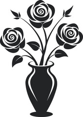 bouquet of roses in a vase