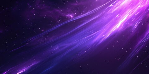 Obraz premium Abstract purple and blue light streaks in space.