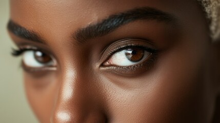 Fototapeta premium Close-up of lovely brown eyes