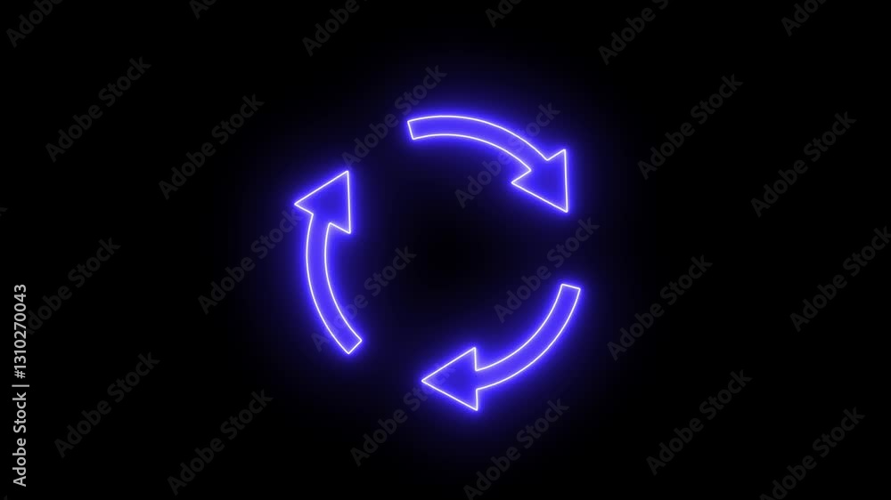 Poster recycle symbol, circle arrow icon set, reload, rotation, reset, loop sign, refresh button. reload sy