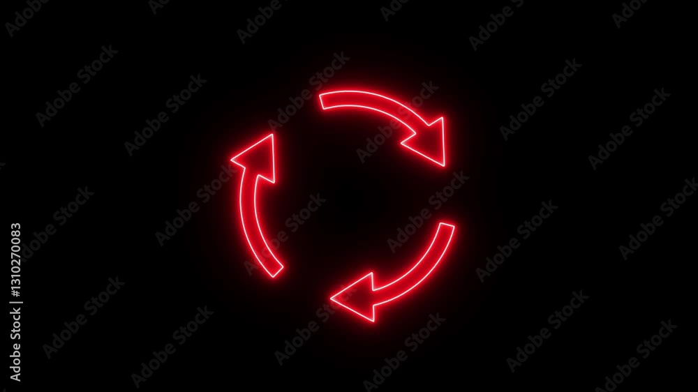 Poster recycle symbol, circle arrow icon set, reload, rotation, reset, loop sign, refresh button. reload sy