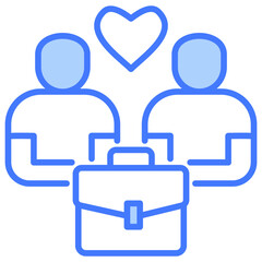 Interpersonal Skills Blue Icon
