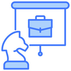 Strategy Blue Icon