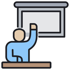 Training Lineal Color Icon