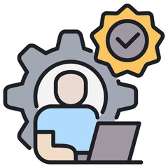 Work Quality  Lineal Color Icon