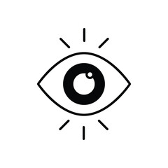 Obraz premium Eye vector icon