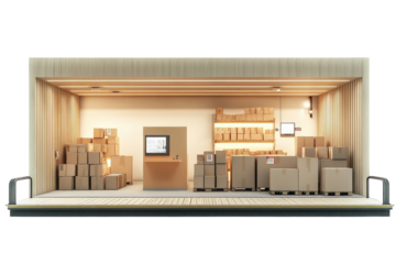 Modern warehouse designed for efficient storage and streamlined logistics operations