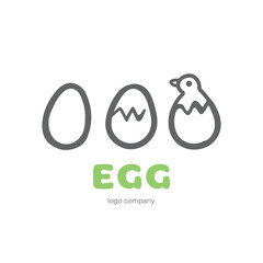 Egg and Chicken Logo Vector for Farm Company.