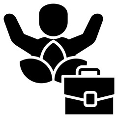 Wellbeing Glyph Icon