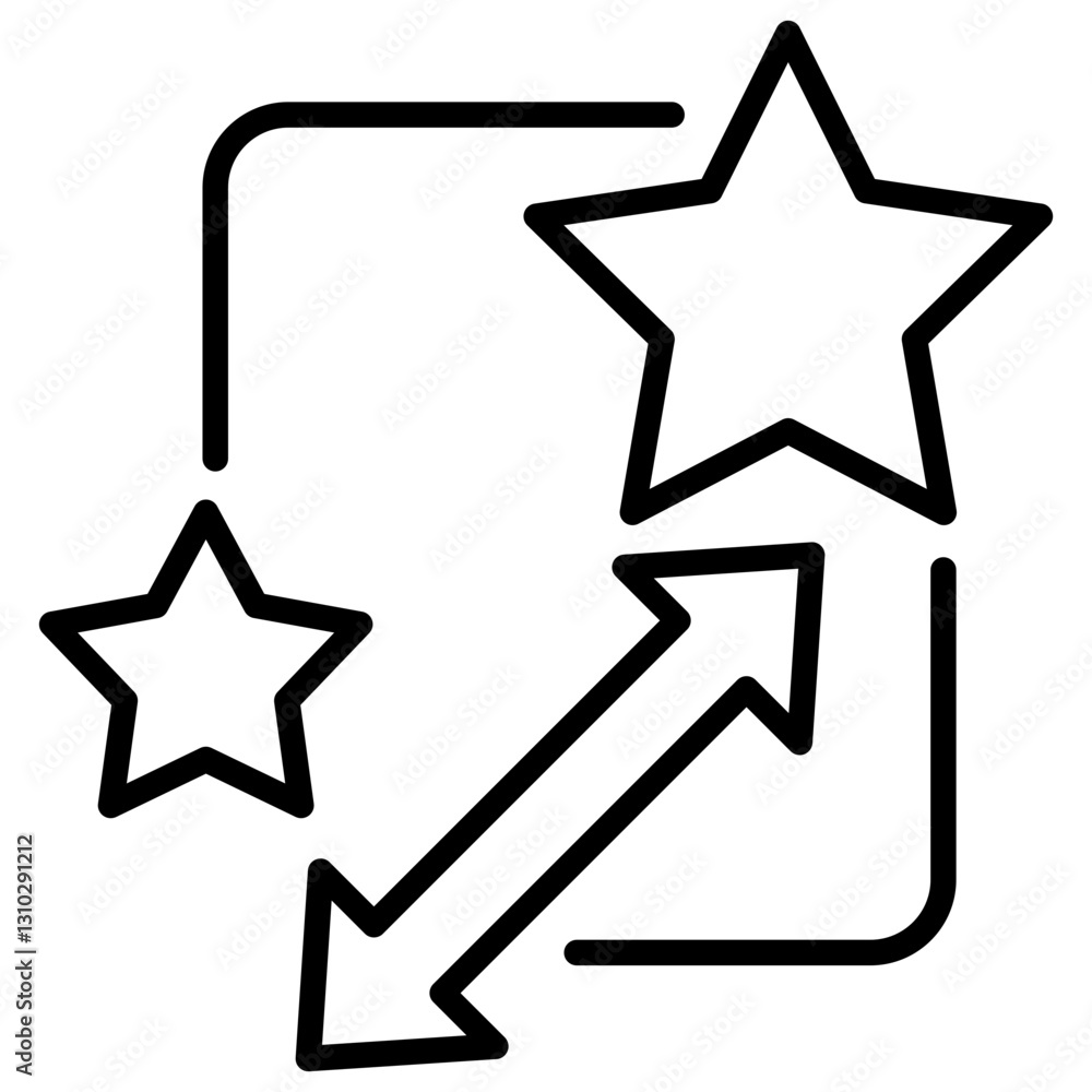 Poster Capability Gap Line Icon