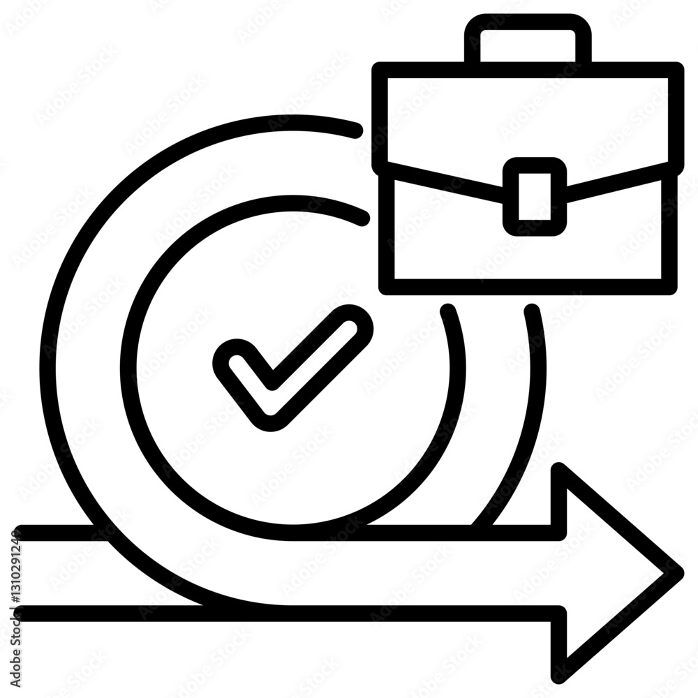 Poster agile line icon