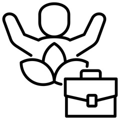 Wellbeing Line Icon