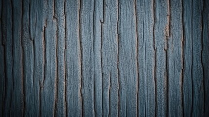 A textured blue surface with vertical grooves, showcasing a rustic and natural appearance.