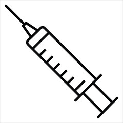  vaccine solid icon on white background