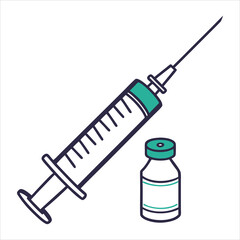  vaccine solid icon on white background