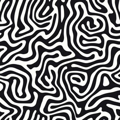 Professional Abstract Organic Shapes Seamless Pattern for Design and Artwork