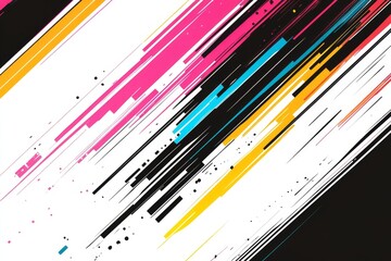 Diagonal Abstract Brushstrokes