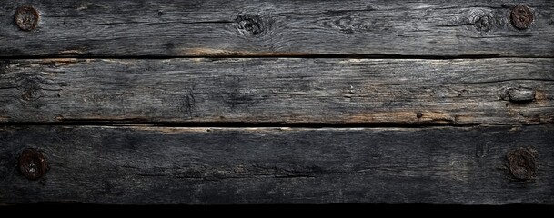 Fototapeta premium Weathered Dark Wood Planks