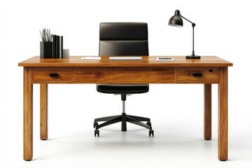 Modern office desk setup, ideal for work and productivity themes