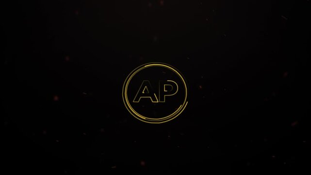 AP Logo Animation, AP Letter Logo, AP Text Video