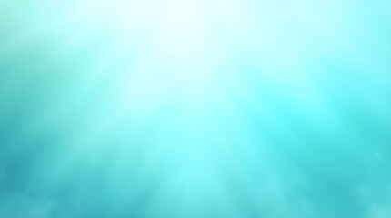 Obraz premium Soothing abstract background with soft turquoise waves and glowing light. Perfect for relaxation, wellness, and dreamy ocean-inspired designs