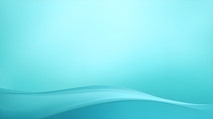 Obraz premium Soothing abstract background with soft turquoise waves and glowing light. Perfect for relaxation, wellness, and dreamy ocean-inspired designs