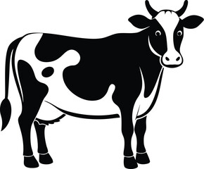 Dairy cow silhouette icon
