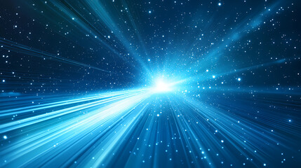 Majestic starry sky creating impression of boundless universe on abstract background. Boundless - Horizon. Illustration