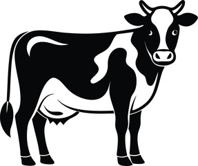 Dairy cow silhouette icon