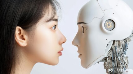 Doctor Using Futuristic AI Technology for Diagnosis and Patient Interaction in Modern Medicine