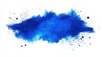 Obraz premium Abstract watercolor paint background dark blue color grunge texture for background, banner