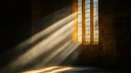 light going through a church window