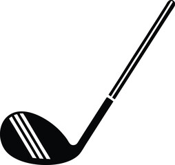  golf club silhouette icon, vector illustration 