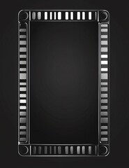 Obraz premium Professional Black Film Border Filmstrip for Creative Projects