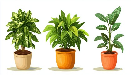 Obraz premium Flyers For Houseplants Store, Greenhouse, Florarium, Home Garden, Gardening, And Plant Lover: Perfect For Poster, Flyer, Advertising, Commercial, And Promo Purposes