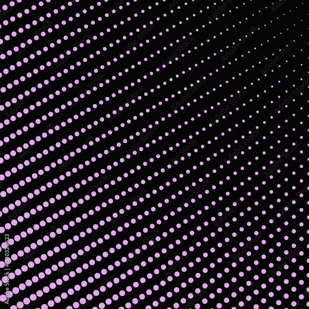 Poster halftone circle pattern background - abstract vector graphic design