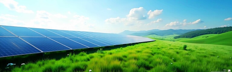 solar panels in the countryside banner 