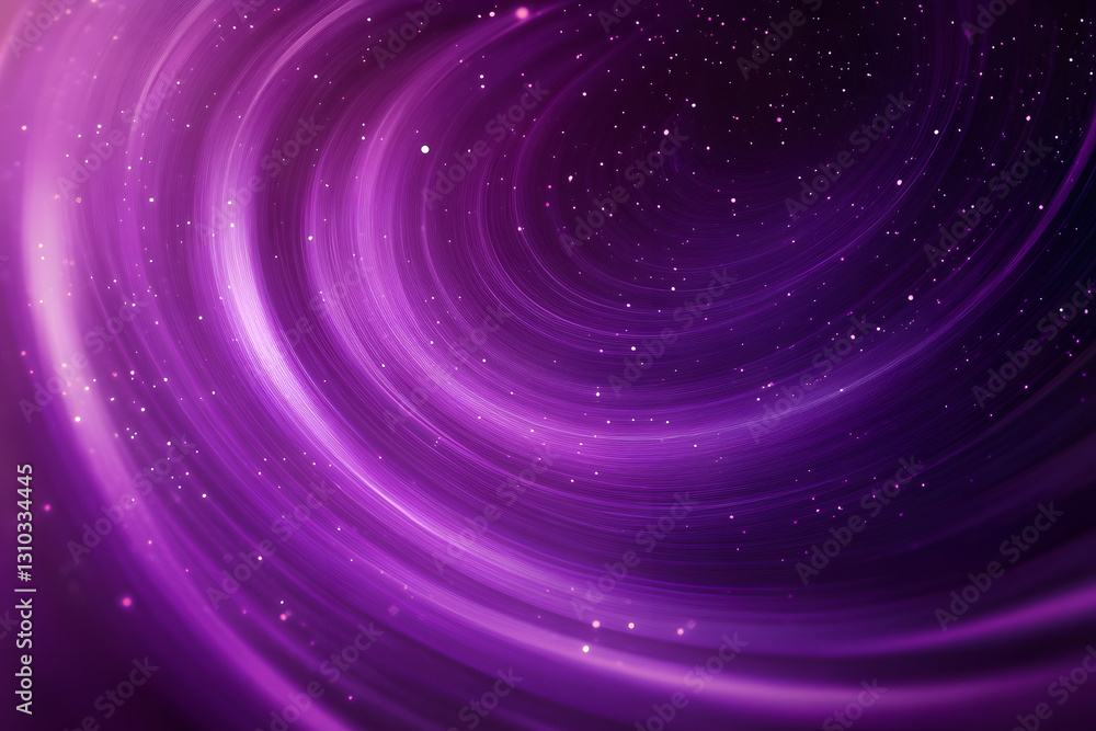 Poster abstract illustration in space style. purple rays in circular motion. orbit. circle. wallpaper with 