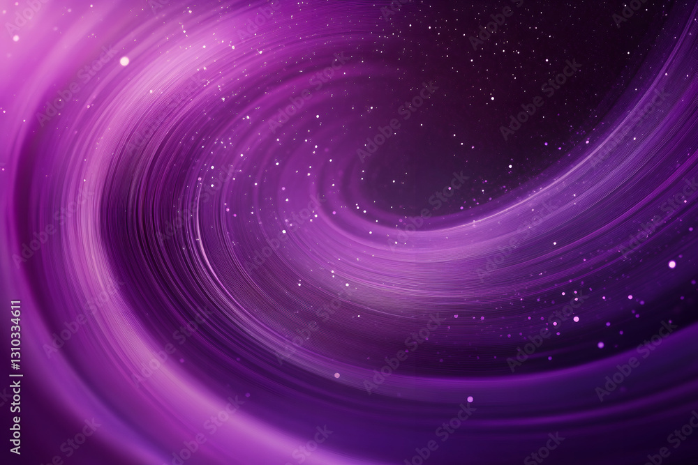 Poster abstract illustration in space style. purple rays in circular motion. orbit. circle. wallpaper with 