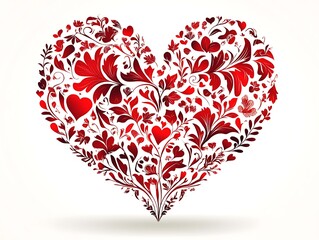 Ornate Red Heart Design (1)