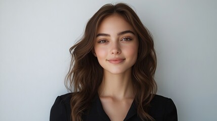 Obraz premium Luxury Beauty: Full-Length Shot of a Beautiful Young Woman – Elegance, Fashion, and Timeless Glamour in a High-End Setting