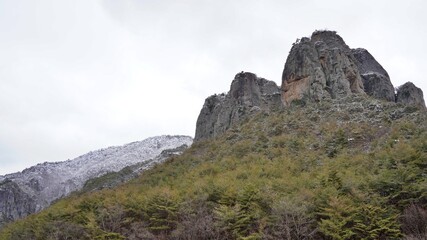 Fototapeta premium Winter scenery of Juwangsan Mountain in Korea
